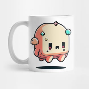 Cute happy kawaii 8-bit 16-bit pixel character Mug